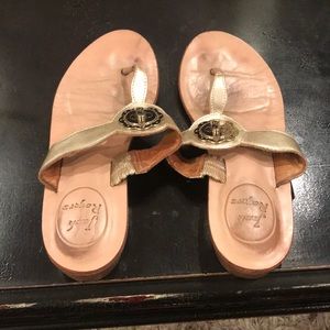 Jack Rogers Flip Flop Gold Sandals